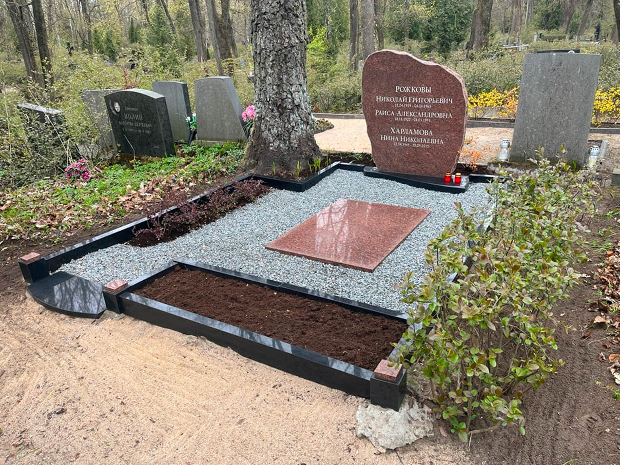 Vienreizēja rudens kapavietas sakopšana - foto pēc