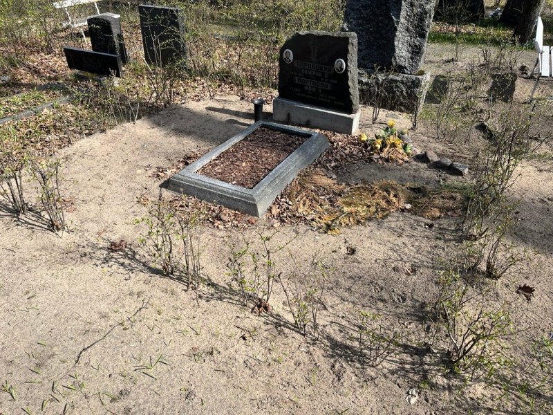Фото места захоронения до базовой уборки