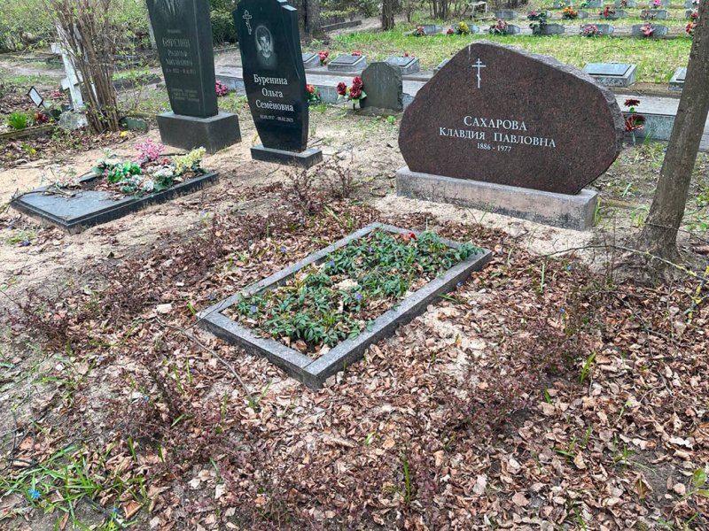 Место захоронения без уборки